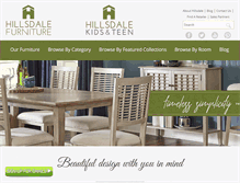 Tablet Screenshot of hillsdalefurniture.com